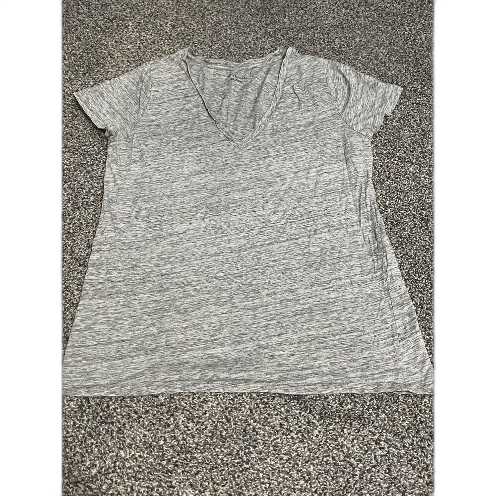 Merona gray heathered short sleeve v neck t-shirt XL